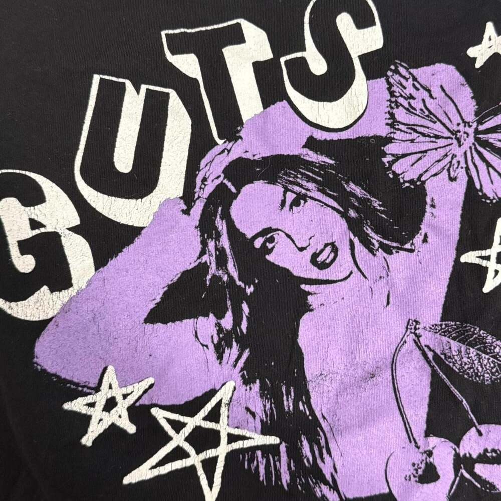 Olivia Rodrigo GUTS Official Merch Black T-Shirt Size M